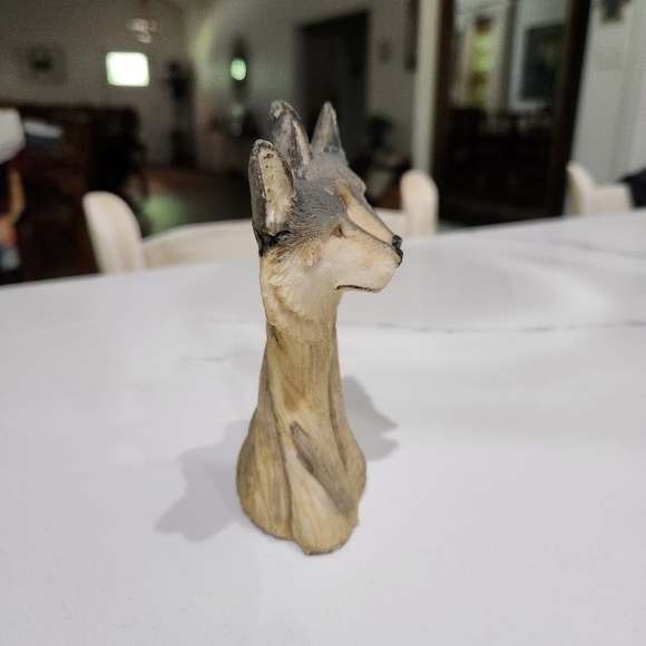 WOLF Heads Statue STUNNING! - Picture 5 of 6